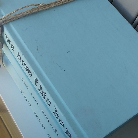 Book Stack Staging Table Tray Decor Bible Verse - Picture 2 of 3